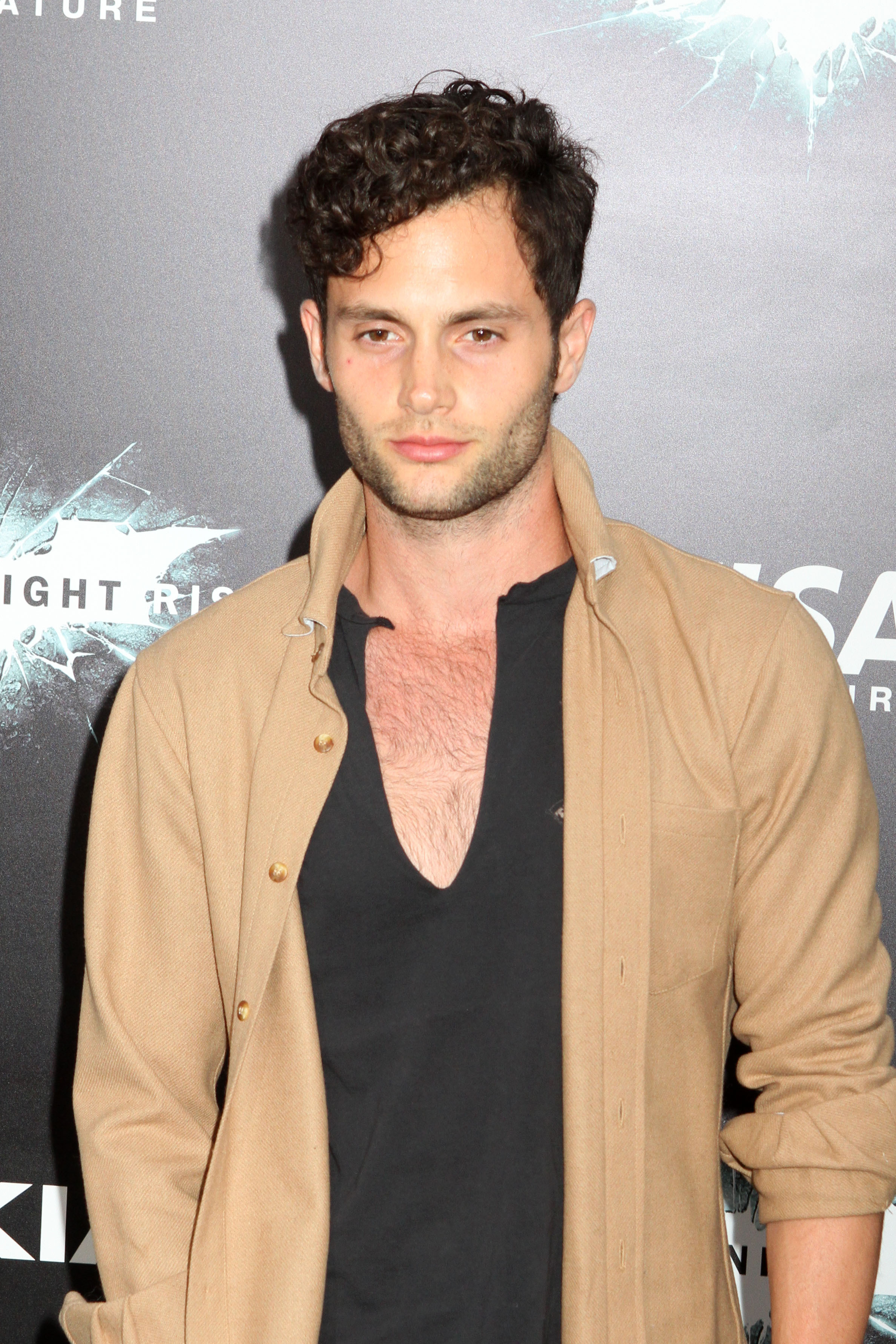 Penn Badgely and his curly hair