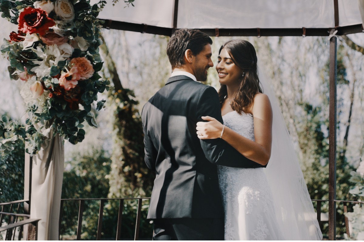 young couple first dance