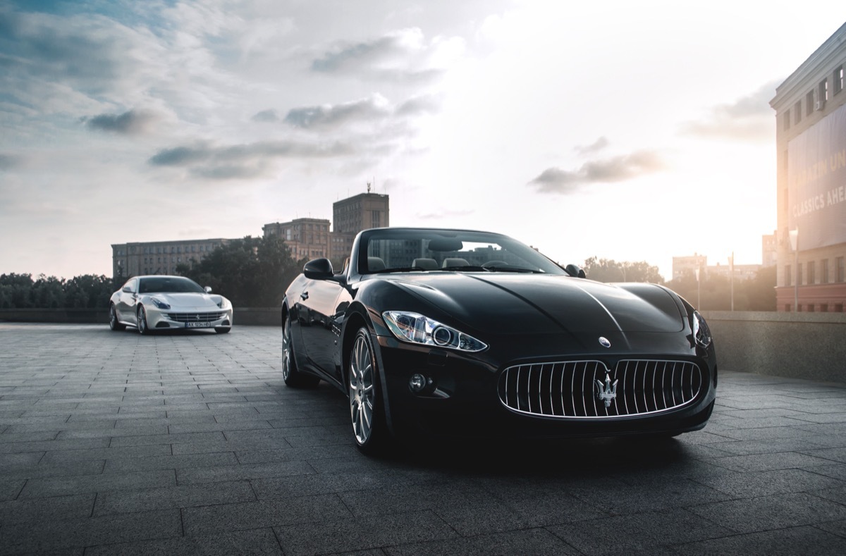 two maserati vehicles