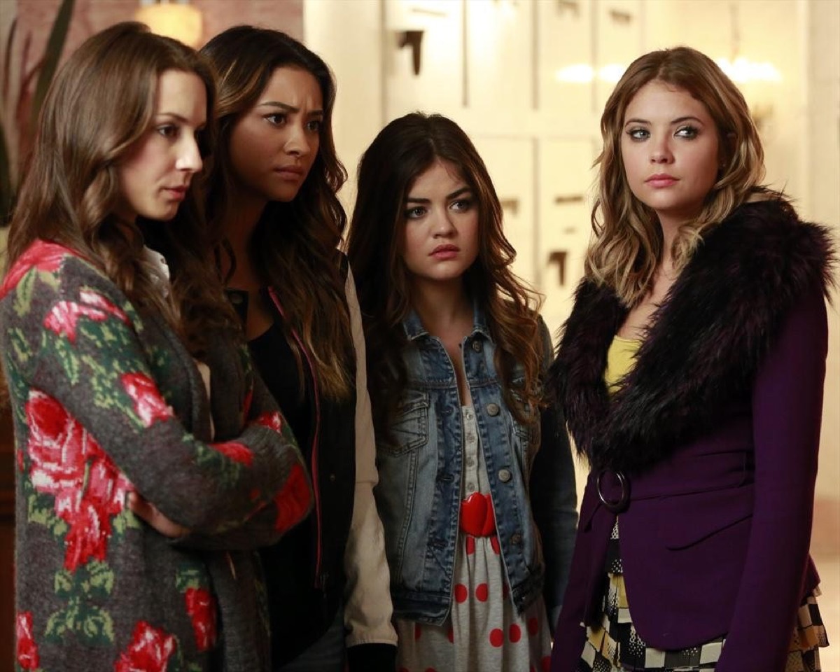 Troian Bellisario, Lucy Hale, Ashley Benson, and Shay Mitchell in Pretty Little Liars