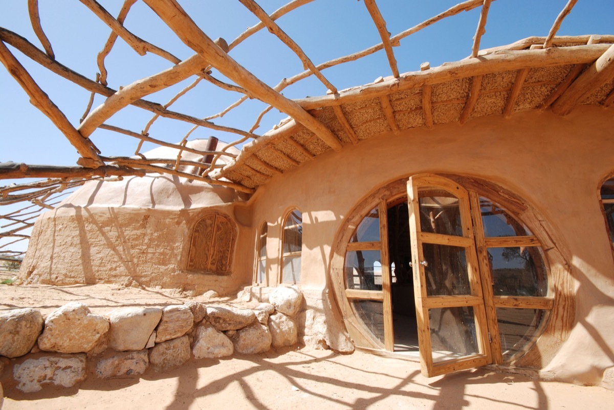 mud house in israel, unique 