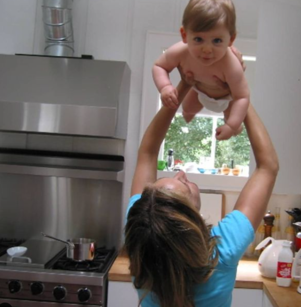 Sarah Jessica Parker and her son James when he was a baby