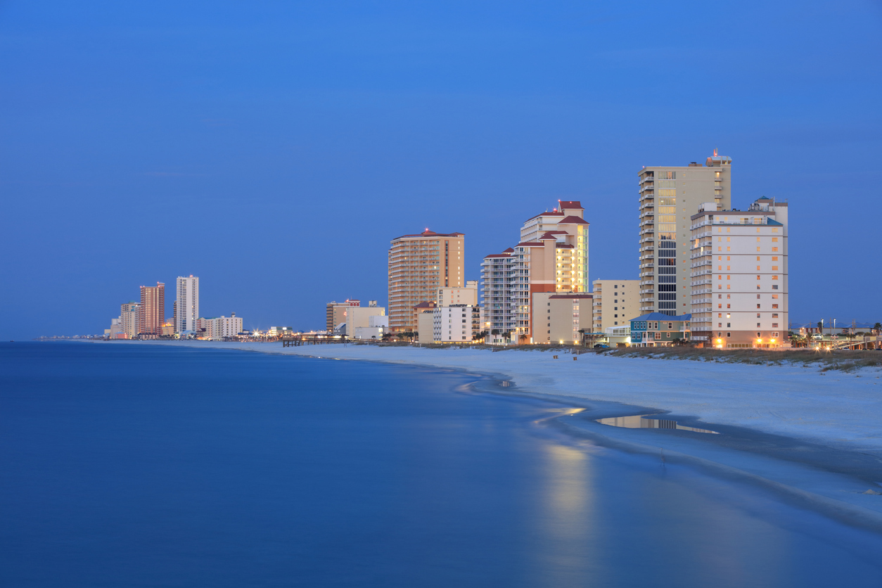 Gulf Shores, Alabama at sunset