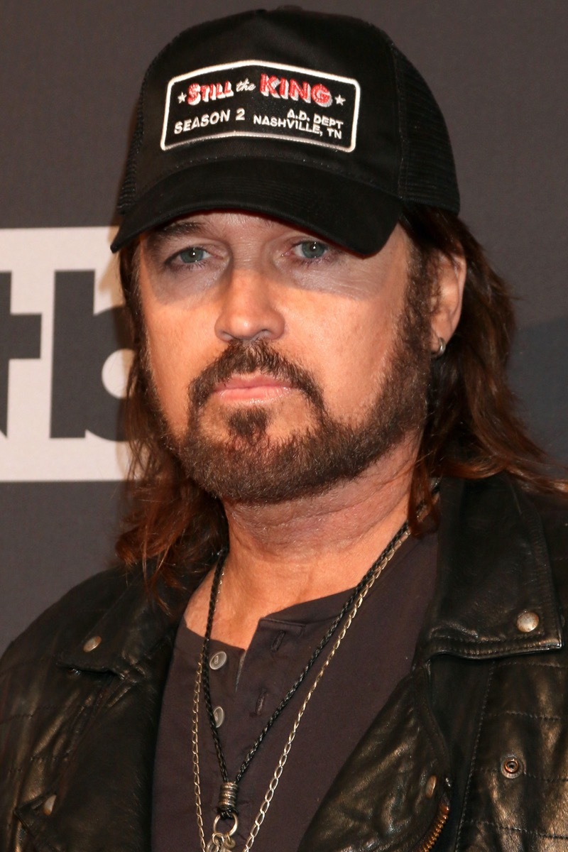 Billy Ray Cyrus wears leather jacket at iHeart Music Awards in 2017