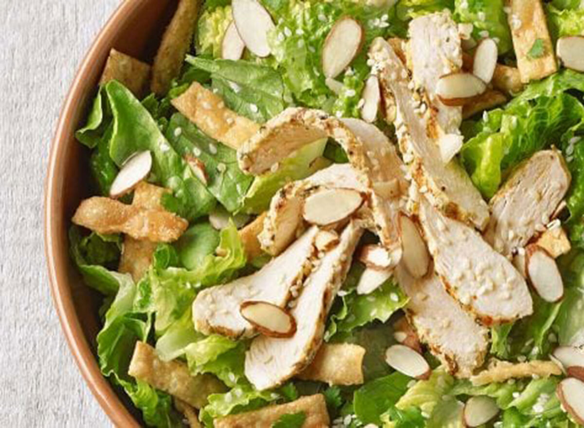 Panera asian sesame chicken salad - healthy restaurants low calorie meal options