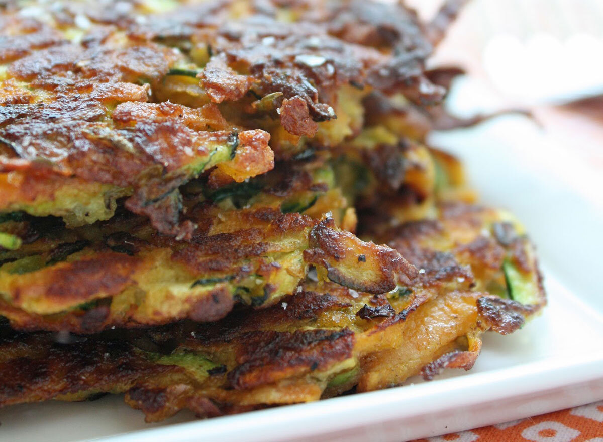 zucchini and sweet potato latkes