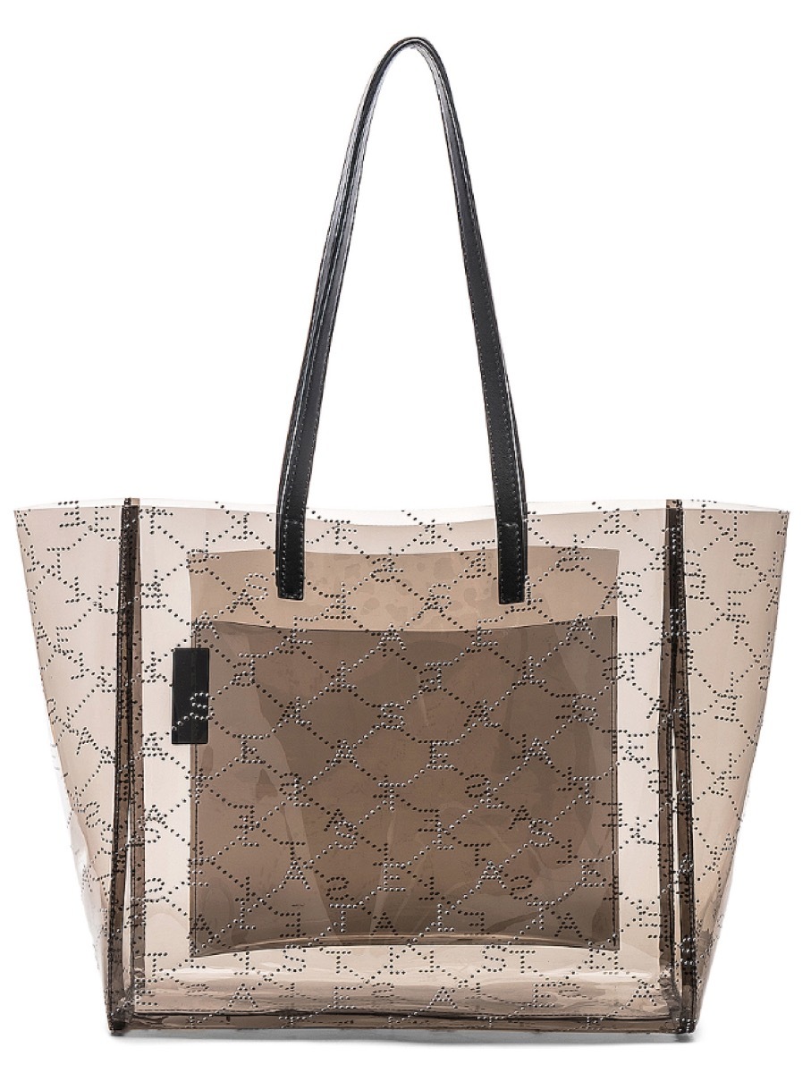 translucent tote, luxury beach bags