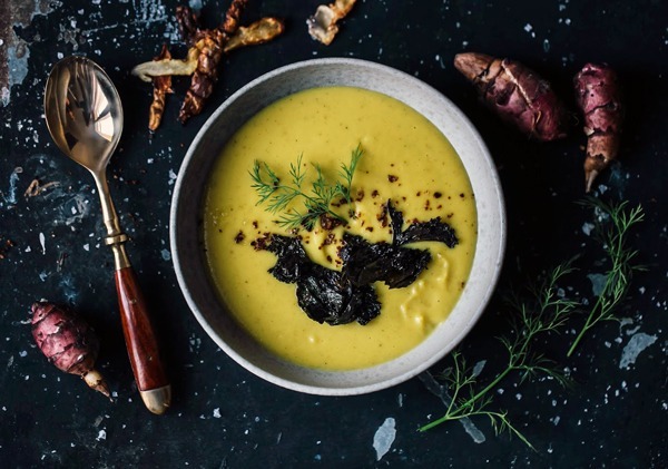 Butternut Squash and Sunroot Soup