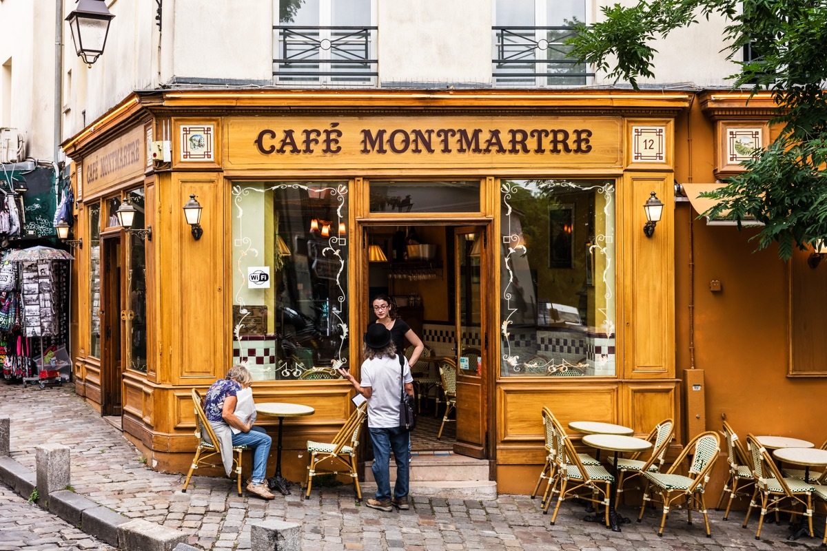 Cafe Montmartre in Paris