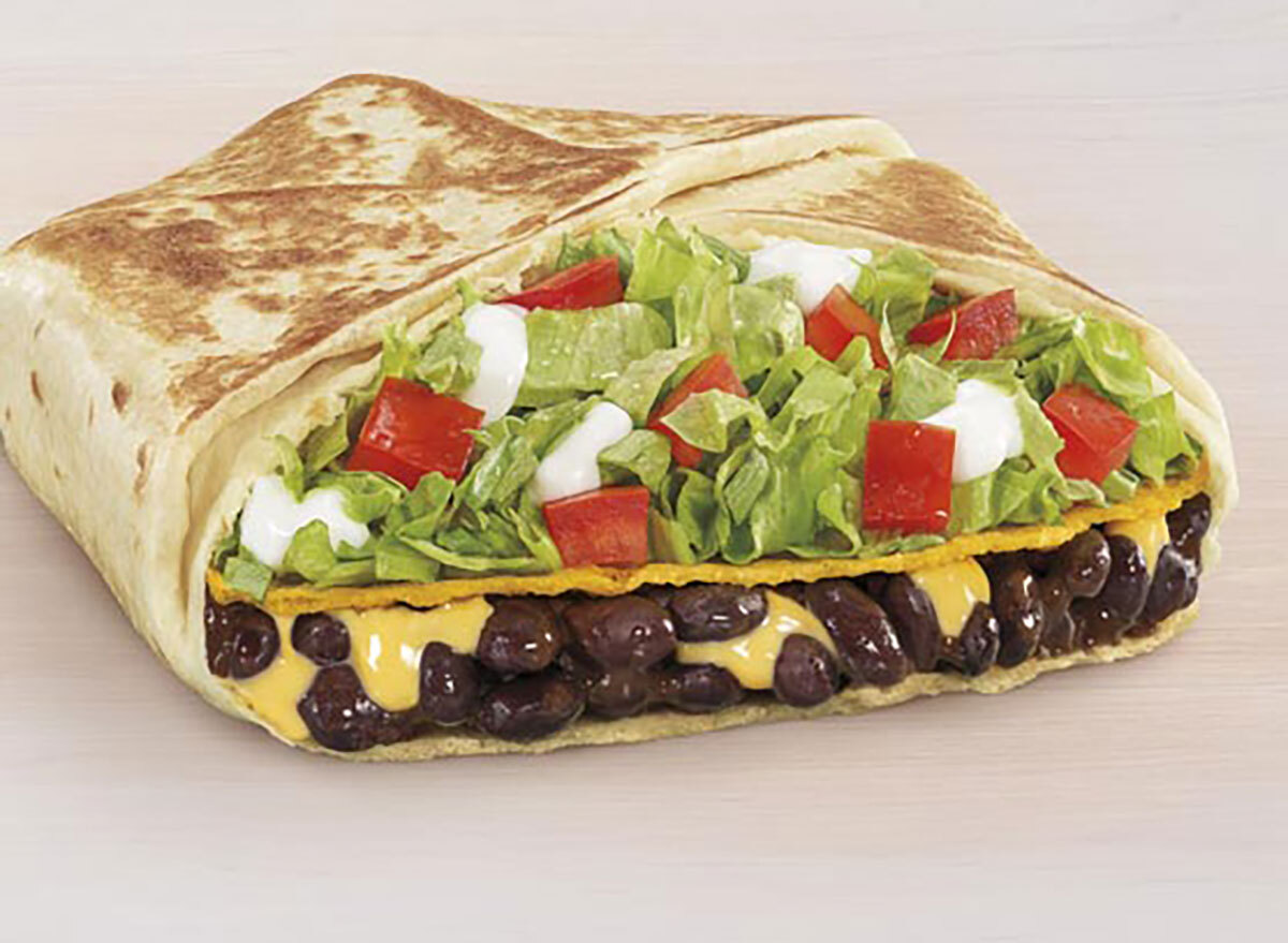 taco bell black bean crunchwrap