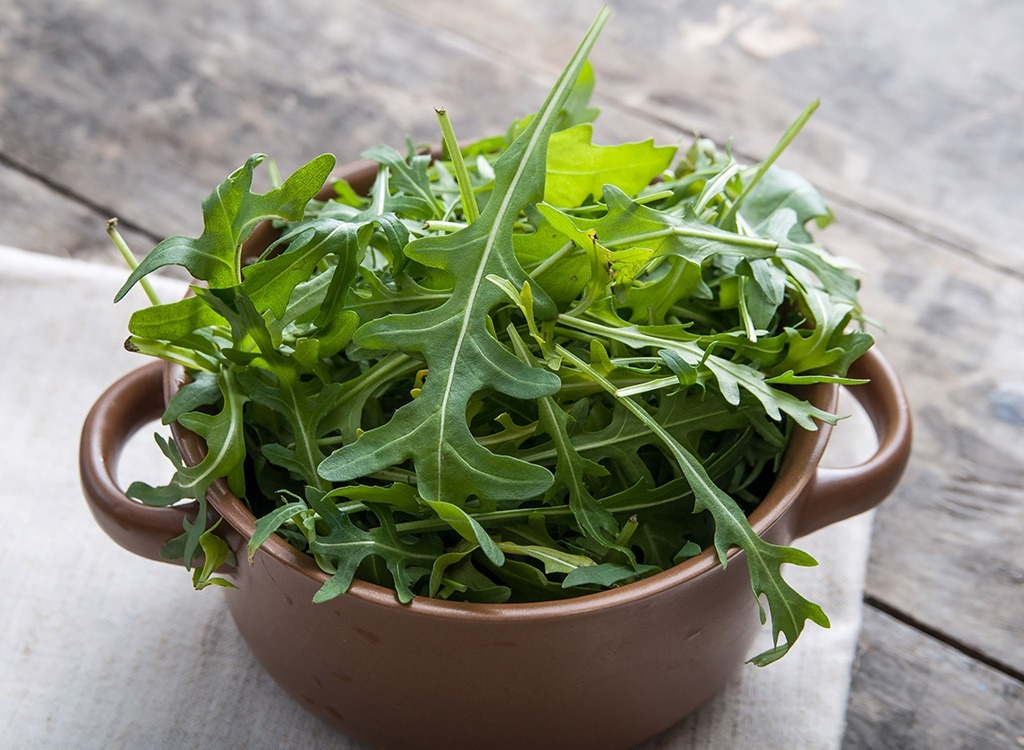 leafy greens in glass bowl