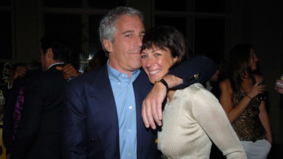 Jeffrey Epstein and Ghislaine Maxwell attend de Grisogono Sponsors The 2005 Wall Street Concert Series Benefitting Wall Street Rising, with a Performance by Rod Stewart at Cipriani Wall Street on March 15, 2005 in New York City