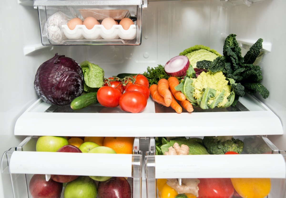 Stocked refrigerator