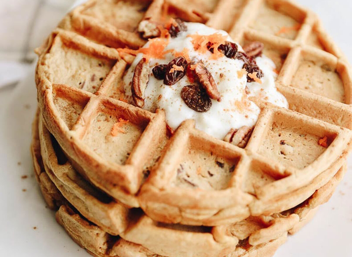 carrot cake waffles