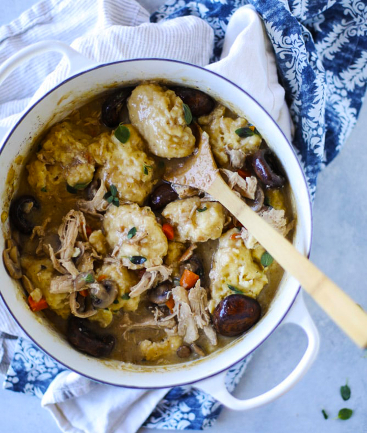 Turkey mushroom dumplings